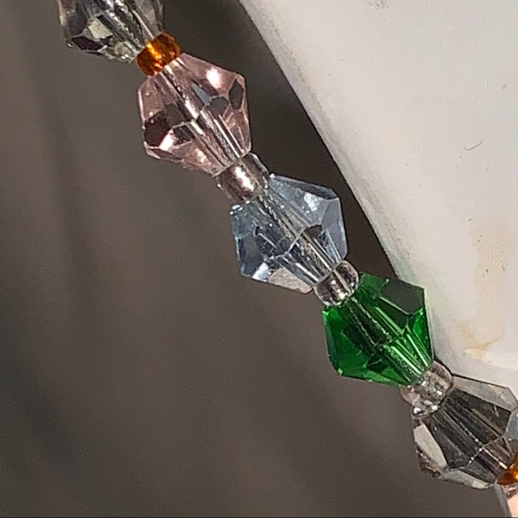 Handcrafted Necklace Set made w/ Faceted Celestial Crystals & 925 Clasp - Picture 7 of 10